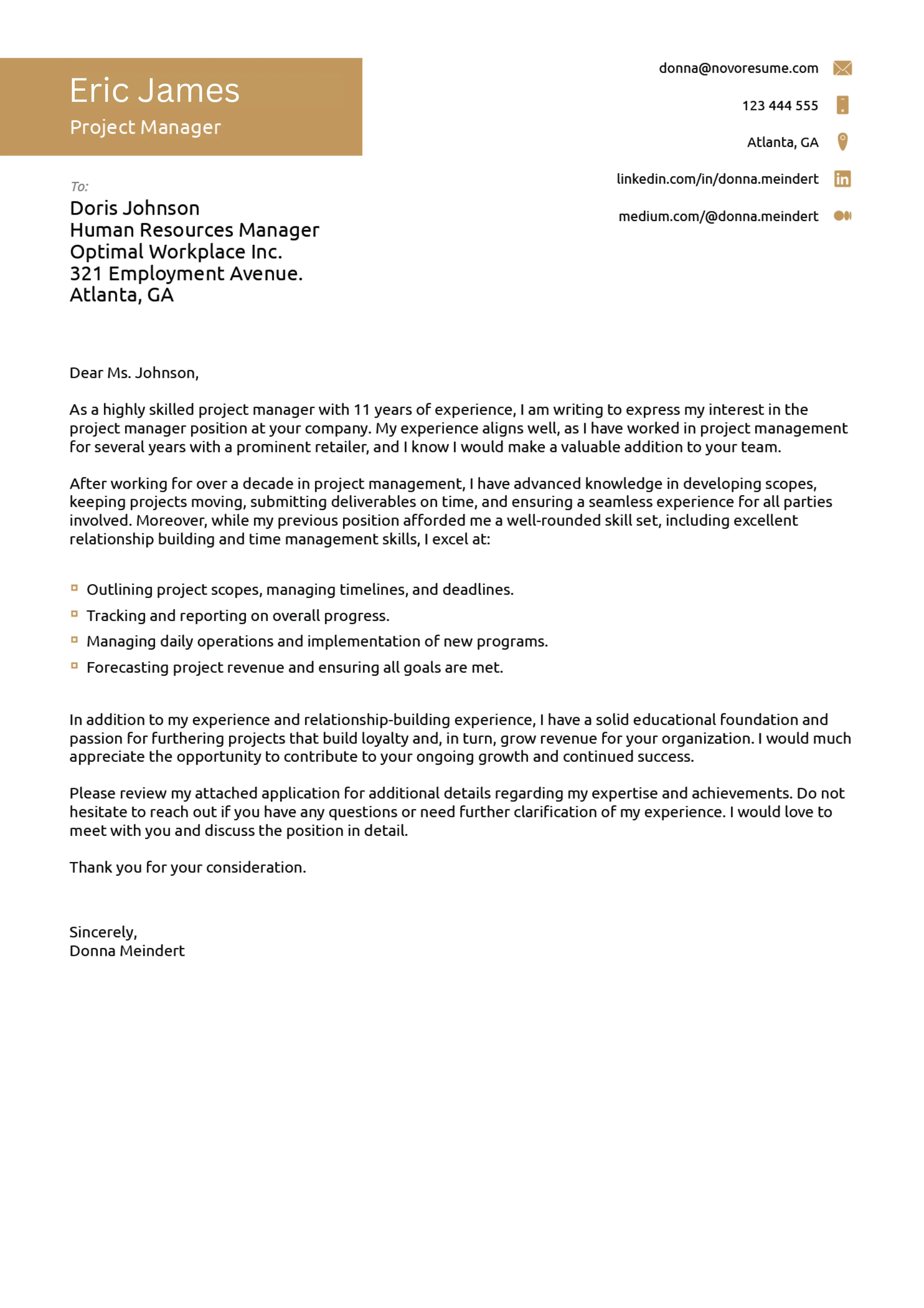 Tech Templates for Cover Letter